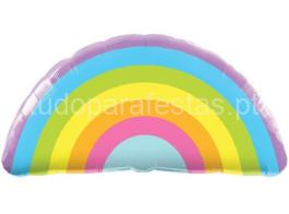 arco iris balao pastel