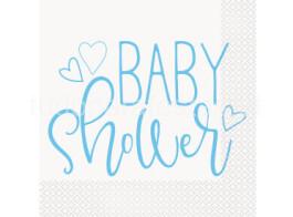 bebe guardanapos baby shower azul