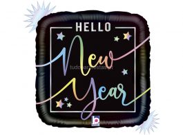 ano novo balao 18'-Opal-Hello-New-Year