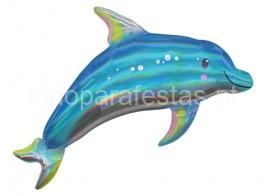 mar balao golfinho holografico 73x68cm