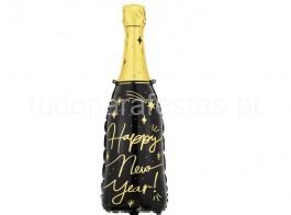 ano novo garrafa preta happy new year