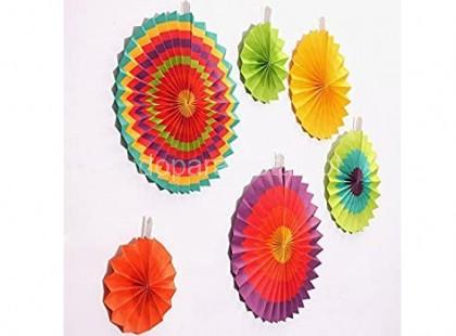 encanto paper fans coloridos