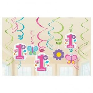 Decoração para pendurar 1ºAniversário Menina
