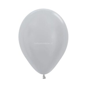 Balão Látex Prateado 12cm 5'