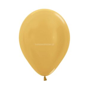 Balão Látex Dourado 12cm 5'