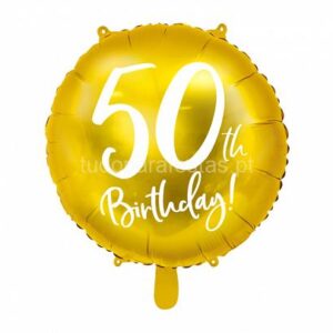 Balão 50th Birthday 45cm
