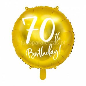 Balão 70th Birthday 45cm