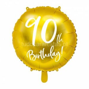 Balão 90th Birthday 45cm