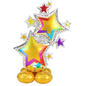 Balão Gigante Estrelas Coloridas 150cm