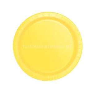 Pratos Amarelo 17cm 12unid