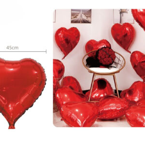Balão Coração Vermelho 45cm
