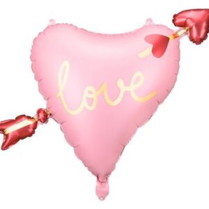 Balão Coração Love seta 70cm