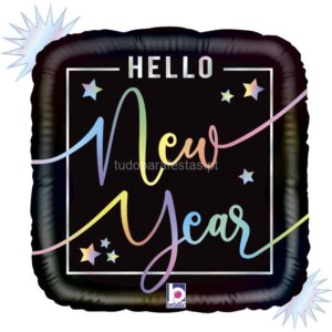 Balão Hello New Year 46cm