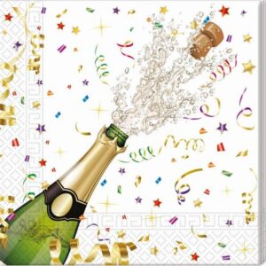 Guardanapos Garrafa Champagne 20unid