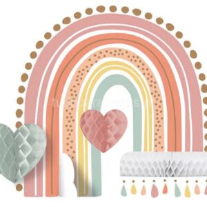 Centro Mesa Arco Iris Boho 24x22cm