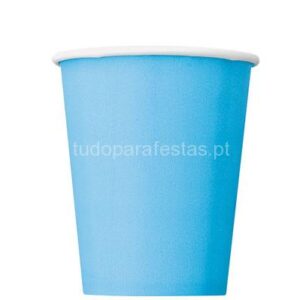 Copos Azul Pastel 270ml 10unid