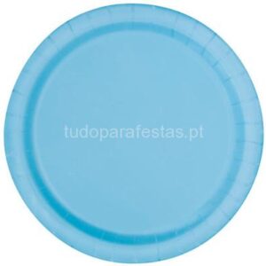 Pratos Azul Pastel 20,5cm 10unid