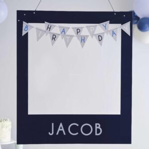 Moldura Azul Navy Personalizável 72x62,5cm