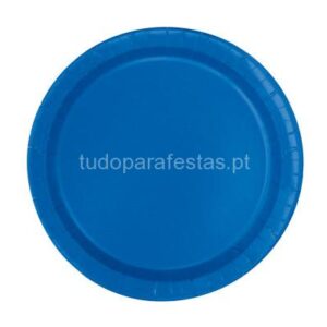 Pratos Azul Royal 17cm 8unid