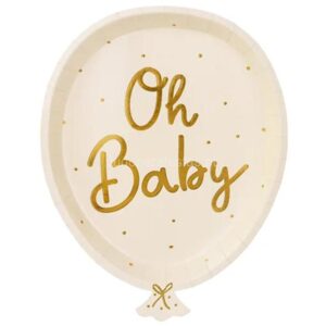 Pratos Oh Baby 17,5x22cm 6unid