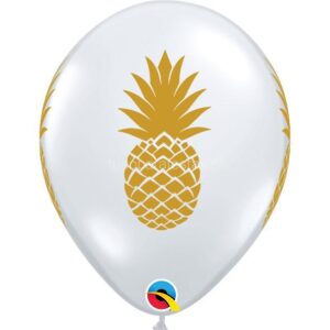 Balão Látex Transparente Ananás
