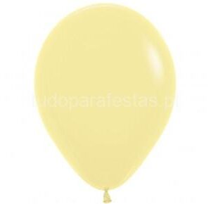 Balão Látex Amarelo Pastel