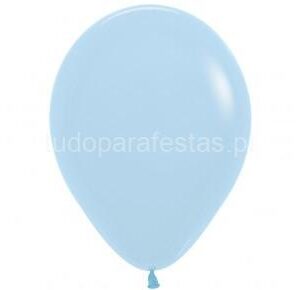 Balão Látex Azul Pastel