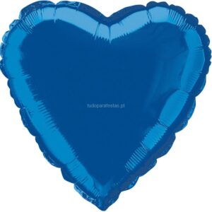 Balão Coração Azul Royal 46cm