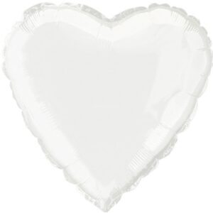 Balão Coração Branco 46cm