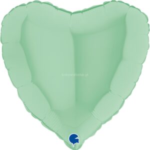 Balão Coração Verde Mate 46cm