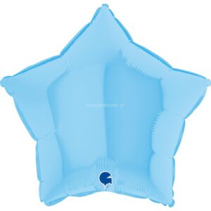 Balão Estrela Azul Mate 45cm