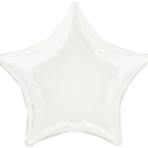Balão Estrela Branco 45cm