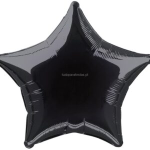 Balão Estrela Preto 50cm
