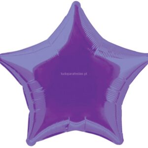 Balão Estrela Roxo 50cm