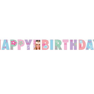 Faixa Happy Birthday Barbie 2m