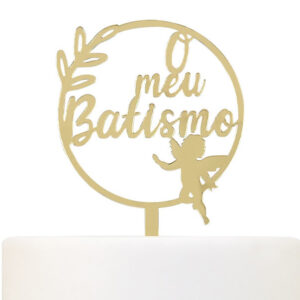 Topo Bolo O meu Batismo