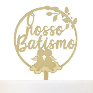 Topo Bolo O Nosso Batismo