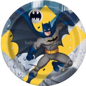 Pratos Batman 22cm 8unid