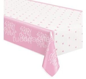 Toalha Baby Shower Rosa 1.37x2.13m