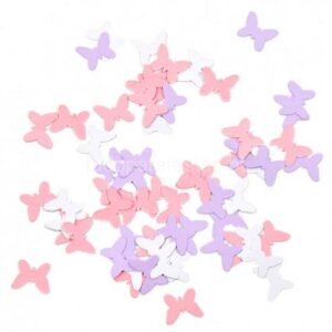 Confettis Borboletas Rosa e Lilás 100pcs