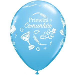 Balão Látex Comunhão Azul