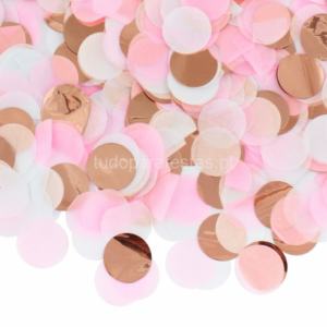 Confettis Rose Gold, Rosa e Branco 15g