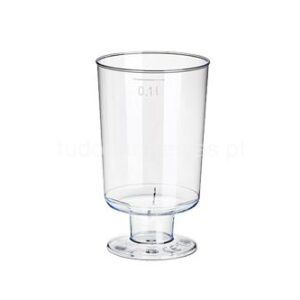 Taça transparente com pé 100ml 10unid