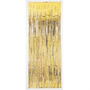 Cortina Franjas Dourada 1x2m