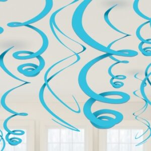Decoração espiral Azul