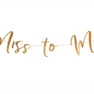 Faixa Miss To Mrs Rose Gold 2m