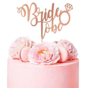 Topo Bolo Bride To Be rose gold