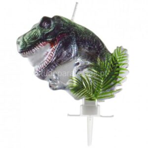 Vela Dinossauro Realista 8cm
