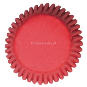 Formas Cupcakes Vermelha 60unid