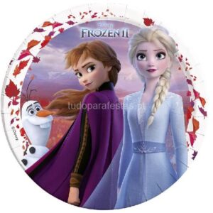 Pratos Frozen II 23cm 8unid